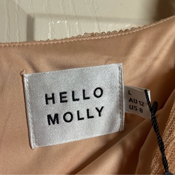 Hello Molly Blush Textured Crop Top Size L - Picture 8 of 11